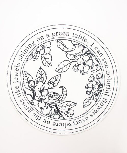 aimoha（アイモハ）の「ボタニカル/サーフ/アートラグマット　【120cm】（ラグ/マット・レディース・ホワイト/ブラック/オフホワイト/ピンク/ブルー・FREE）」の6枚目の写真