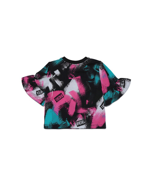 DIESEL（ディーゼル）の「DIESEL KID ベビー フリルTシャツ 半袖 総柄 