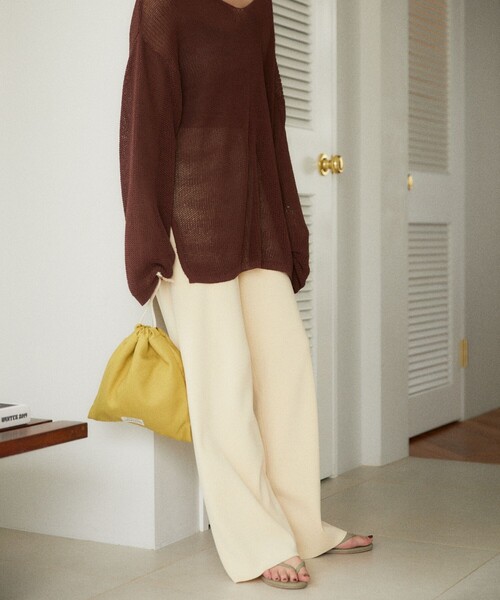 FREAK'S STORE(フリークスストア)の「【WEB限定】ワイドイージーパンツ(その他パンツ・レディース・オレンジ/ナチュラル/グリーン/イエロー/レッド/ベージュ/パープル/ブラック・SMALL/MEDIUM)」の20枚目の写真