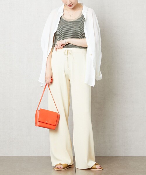 FREAK'S STORE(フリークスストア)の「【WEB限定】ワイドイージーパンツ(その他パンツ・レディース・オレンジ/ナチュラル/グリーン/イエロー/レッド/ベージュ/パープル/ブラック・SMALL/MEDIUM)」の10枚目の写真