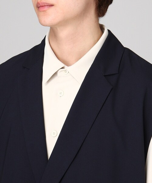 tk.TAKEO KIKUCHI（ティーケータケオキクチ）の「◆ダブルベルトノースリーブジャケット（ユニセックスアイテム）（ベスト・メンズ・ナチュラル/ネイビー/ブラック・66/03/02）」の14枚目の写真