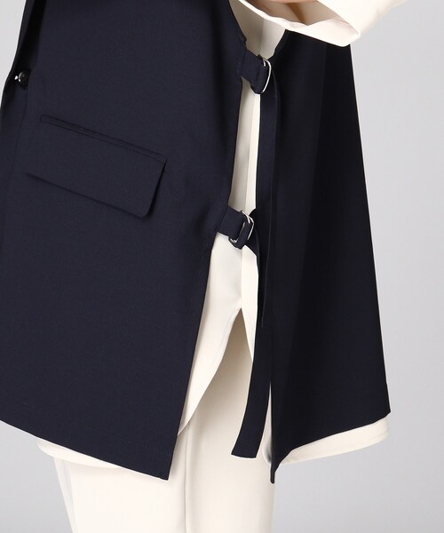 tk.TAKEO KIKUCHI（ティーケータケオキクチ）の「◆ダブルベルトノースリーブジャケット（ユニセックスアイテム）（ベスト・メンズ・ナチュラル/ネイビー/ブラック・66/03/02）」の16枚目の写真