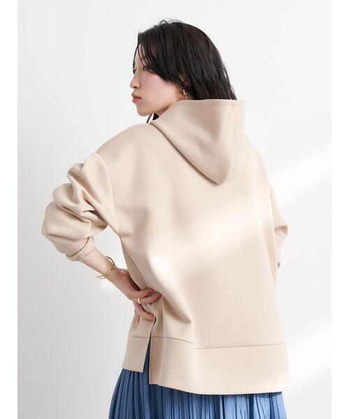 earth music&ecology(アースミュージックアンドエコロジー)の「ツイルダンボールフードプルオーバー*(パーカー・レディース・ライム/ベージュ/アイボリー・FREE)」の21枚目の写真