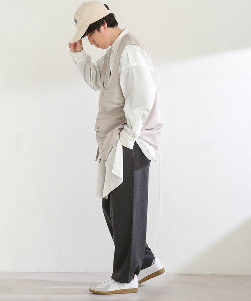 SENSE OF PLACE by URBAN RESEARCH（センスオブプレイスバイアーバンリサーチ）の「バンドカラーロングシャツB（シャツ/ブラウス・メンズ・ホワイト/ブルー・MEDIUM/LARGE）」の14枚目の写真