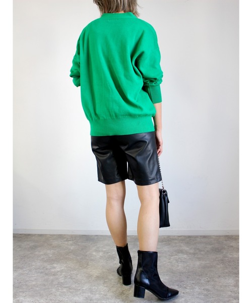 MLI'A(エムリア)の「フェイクレザーショート/パンツ(その他パンツ・レディース・アイボリー/ブラック/ブラウン・FREE)」の5枚目の写真
