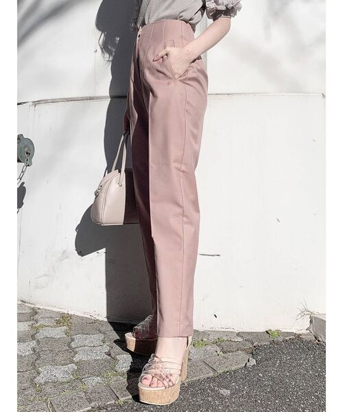 dazzlin（ダズリン）の「ハイウエストタックパンツ（その他パンツ・レディース・ピンク/グリーン/ベージュ・SMALL/MEDIUM）」の11枚目の写真