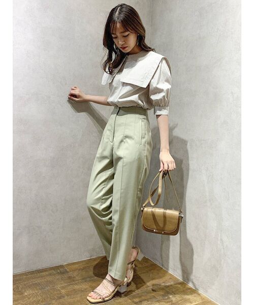 dazzlin（ダズリン）の「ハイウエストタックパンツ（その他パンツ・レディース・ピンク/グリーン/ベージュ・SMALL/MEDIUM）」の21枚目の写真