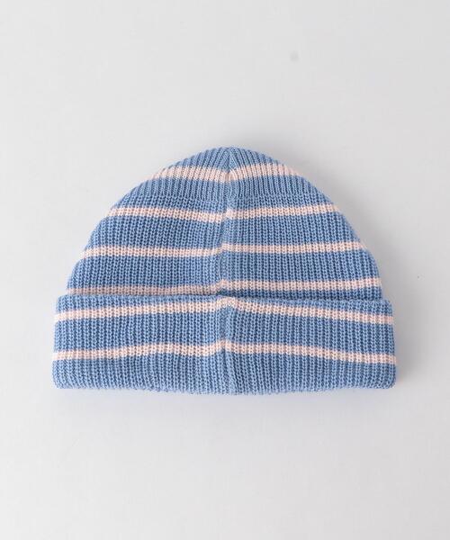 wonderland（ワンダーランド）の「＜wonderland＞ BORDER BEANIE/ビーニー（ニットキャップ/ビーニー・メンズ・ライトブルー/ダークブラウン・FREE）」の3枚目の写真