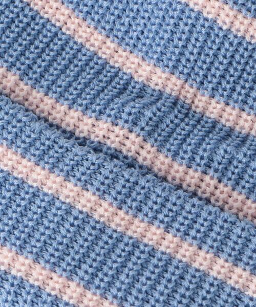 wonderland（ワンダーランド）の「＜wonderland＞ BORDER BEANIE/ビーニー（ニットキャップ/ビーニー・メンズ・ライトブルー/ダークブラウン・FREE）」の6枚目の写真