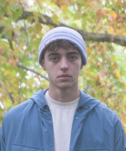 wonderland（ワンダーランド）の「＜wonderland＞ BORDER BEANIE/ビーニー（ニットキャップ/ビーニー・メンズ・ライトブルー/ダークブラウン・FREE）」の8枚目の写真