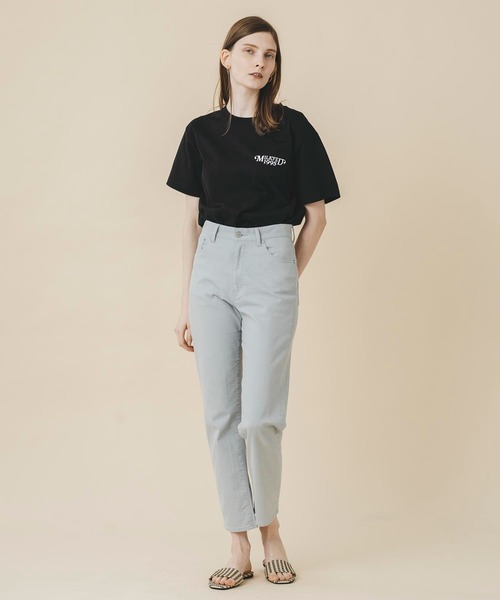 MILKFED.(ミルクフェド)の「S/S TEE FABULOUS LOGO(Tシャツ/カットソー・レディース・ホワイト/ライトブルー/ブラック/ネイビー/オフホワイト・ONE SIZE)」の9枚目の写真