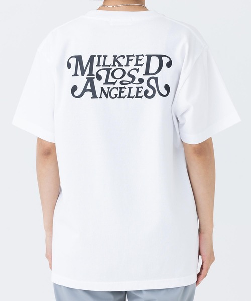 MILKFED.(ミルクフェド)の「S/S TEE FABULOUS LOGO(Tシャツ/カットソー・レディース・ホワイト/ライトブルー/ブラック/ネイビー/オフホワイト・ONE SIZE)」の15枚目の写真