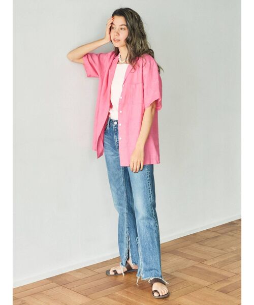 Ungrid（アングリッド）の「ハイウエストスリットフレアデニム（デニムパンツ・レディース・ブルー・24inch/25inch/26inch）」の6枚目の写真