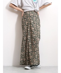 Ungrid | フラワープリントスリットフレアスカート(スカート)