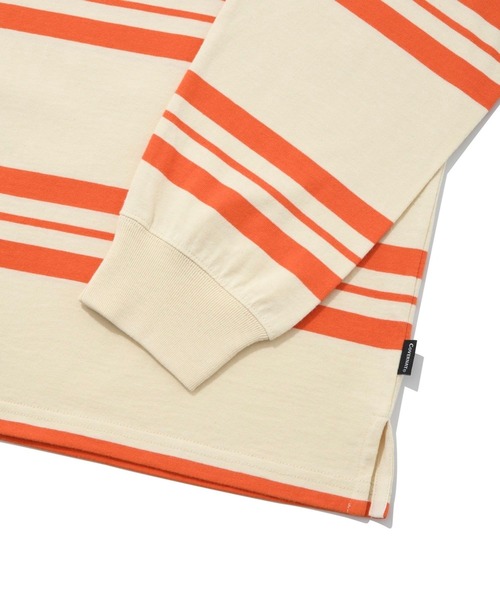 COVERNAT（カバーナット）の「【UNISEX】Covernat／BIGボーダーロンT  2268576（Tシャツ/カットソー・レディース・アイボリー/ネイビー・SMALL/LARGE/MEDIUM）」の8枚目の写真