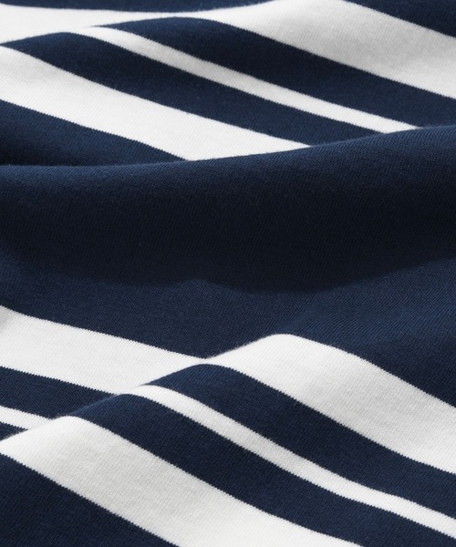 COVERNAT（カバーナット）の「【UNISEX】Covernat／BIGボーダーロンT  2268576（Tシャツ/カットソー・レディース・アイボリー/ネイビー・SMALL/LARGE/MEDIUM）」の13枚目の写真