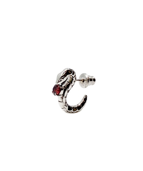 bizarre(ビザール)の「Bizarre ビザール 25Anniversary 1st Collection~サーペントバイパーシルバーピアス(ピアス(片耳用)・メンズ・ブラック/パープル/レッド/ゴールド・FREE)」の4枚目の写真