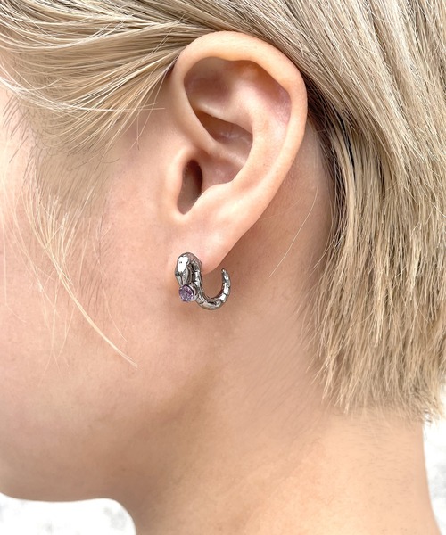 bizarre(ビザール)の「Bizarre ビザール 25Anniversary 1st Collection~サーペントバイパーシルバーピアス(ピアス(片耳用)・メンズ・ブラック/パープル/レッド/ゴールド・FREE)」の21枚目の写真