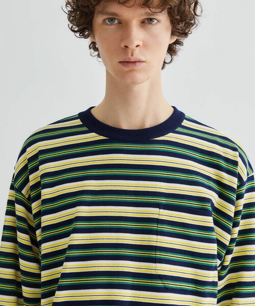 F-LAGSTUF-F(フラグスタフ)の「ORIGINAL STRIPE KNIT L/S TEE(Tシャツ/カットソー・メンズ・ネイビー/ブルー・L)」の14枚目の写真