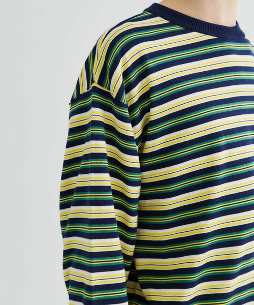 F-LAGSTUF-F(フラグスタフ)の「ORIGINAL STRIPE KNIT L/S TEE(Tシャツ/カットソー・メンズ・ネイビー/ブルー・L)」の16枚目の写真