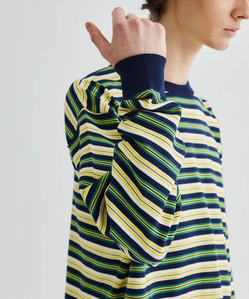 F-LAGSTUF-F(フラグスタフ)の「ORIGINAL STRIPE KNIT L/S TEE(Tシャツ/カットソー・メンズ・ネイビー/ブルー・L)」の17枚目の写真
