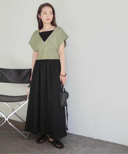 titivate（ティティベイト）の「コットンリネンフレアスカート（スカート・レディース・ナチュラル/パープル/ブラック/ベージュ/ピンク・M）」の17枚目の写真