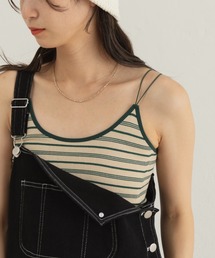 Kastane | カップ付きボーダーブラキャミ(キャミソール)