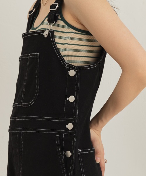 Kastane(カスタネ)の「カップ付きボーダーブラキャミ(キャミソール・レディース・ブラック/オフホワイト/ライトベージュ・FREE)」の6枚目の写真