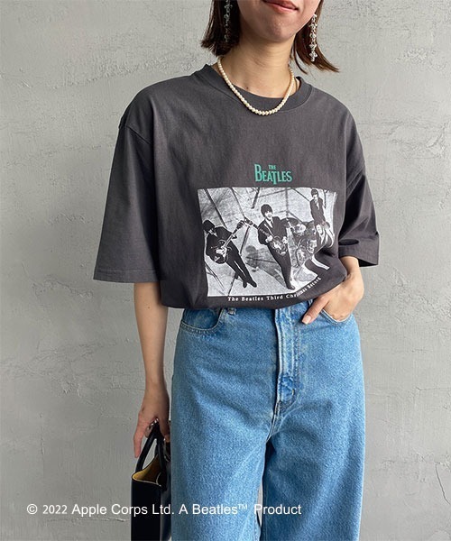 The Beatles（ザビートルズ）の「[THE BEATLES/ザ ビートルズ] フォトプリントTシャツ（Tシャツ/カットソー・レディース・オフホワイト/チャコール・XL/L/M）」の14枚目の写真