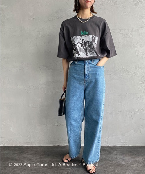 The Beatles（ザビートルズ）の「[THE BEATLES/ザ ビートルズ] フォトプリントTシャツ（Tシャツ/カットソー・レディース・オフホワイト/チャコール・XL/L/M）」の16枚目の写真