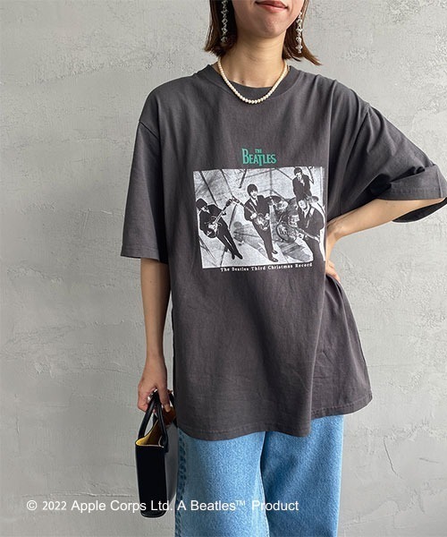 The Beatles（ザビートルズ）の「[THE BEATLES/ザ ビートルズ] フォトプリントTシャツ（Tシャツ/カットソー・レディース・オフホワイト/チャコール・XL/L/M）」の17枚目の写真