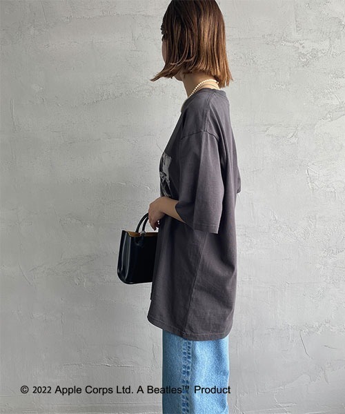 The Beatles（ザビートルズ）の「[THE BEATLES/ザ ビートルズ] フォトプリントTシャツ（Tシャツ/カットソー・レディース・オフホワイト/チャコール・XL/L/M）」の19枚目の写真