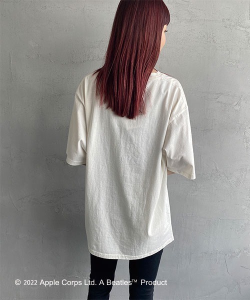 The Beatles（ザビートルズ）の「[THE BEATLES/ザ ビートルズ] フォトプリントTシャツ（Tシャツ/カットソー・レディース・オフホワイト/チャコール・XL/L/M）」の10枚目の写真