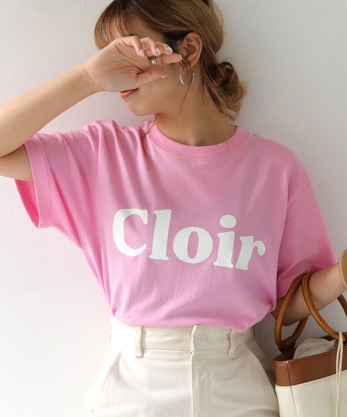 【shemoshelly】WEB限定5.6オンスユニセックスCloirロゴT