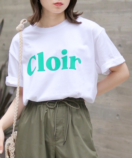 HER CLOSET(ハークローゼット)の「【shemoshelly】WEB限定 5.6オンスユニセックスCloirロゴT 新色追加(Tシャツ/カットソー・レディース・ホワイト/チャコールグレー/ブラック/ピンク/ブラウン/ネイビー/ホワイト系その他/ホワイト系その他2・S/M/L)」の4枚目の写真