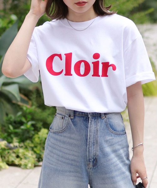 HER CLOSET(ハークローゼット)の「【shemoshelly】WEB限定 5.6オンスユニセックスCloirロゴT 新色追加(Tシャツ/カットソー・レディース・ホワイト/チャコールグレー/ブラック/ピンク/ブラウン/ネイビー/ホワイト系その他/ホワイト系その他2・S/M/L)」の22枚目の写真