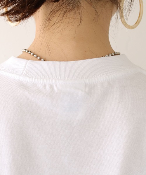 HER CLOSET(ハークローゼット)の「【shemoshelly】WEB限定 5.6オンスユニセックスCloirロゴT 新色追加(Tシャツ/カットソー・レディース・ホワイト/チャコールグレー/ブラック/ピンク/ブラウン/ネイビー/ホワイト系その他/ホワイト系その他2・S/M/L)」の10枚目の写真