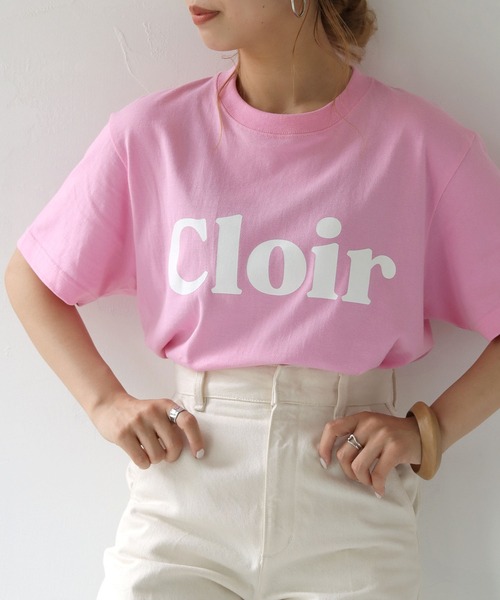 HER CLOSET(ハークローゼット)の「【shemoshelly】WEB限定 5.6オンスユニセックスCloirロゴT 新色追加(Tシャツ/カットソー・レディース・ホワイト/チャコールグレー/ブラック/ピンク/ブラウン/ネイビー/ホワイト系その他/ホワイト系その他2・S/M/L)」の13枚目の写真