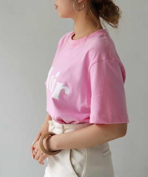 HER CLOSET(ハークローゼット)の「【shemoshelly】WEB限定 5.6オンスユニセックスCloirロゴT 新色追加(Tシャツ/カットソー・レディース・ホワイト/チャコールグレー/ブラック/ピンク/ブラウン/ネイビー/ホワイト系その他/ホワイト系その他2・S/M/L)」の14枚目の写真