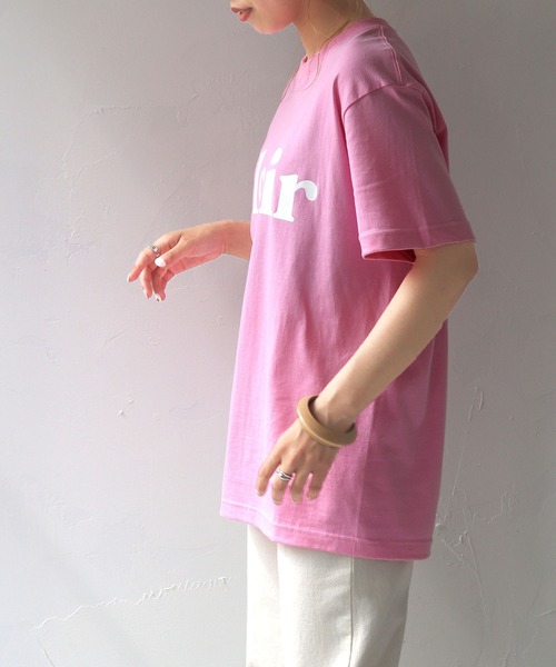 HER CLOSET(ハークローゼット)の「【shemoshelly】WEB限定 5.6オンスユニセックスCloirロゴT 新色追加(Tシャツ/カットソー・レディース・ホワイト/チャコールグレー/ブラック/ピンク/ブラウン/ネイビー/ホワイト系その他/ホワイト系その他2・S/M/L)」の18枚目の写真