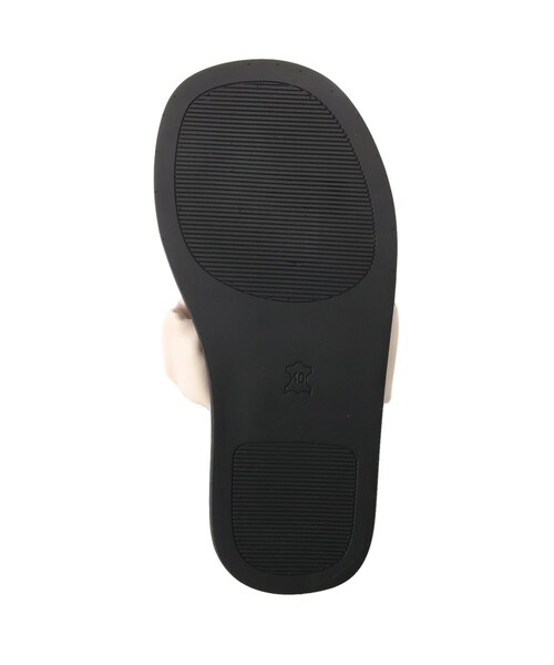 DRESKIP（ドレスキップ）の「◆ギャザースポサン（サンダル・レディース・ブラック/アイボリー・45/35）」の10枚目の写真