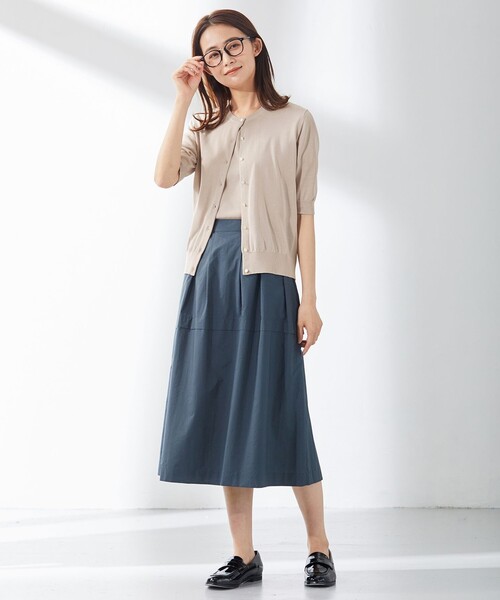J.PRESS(ジェイプレス)の「【洗える・抗菌防臭】コットンアセテート カーディガン(カーディガン/ボレロ・レディース・ベージュ系/ネイビー系/ライトグリーン系/ピンク系/ホワイト系1・T13/T15)」の17枚目の写真