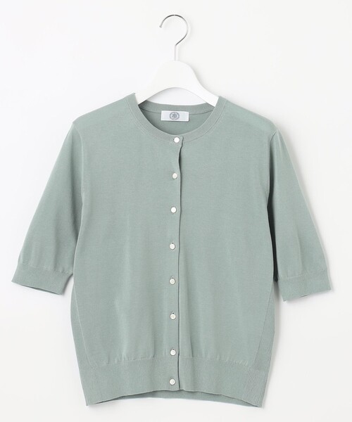 J.PRESS(ジェイプレス)の「【洗える・抗菌防臭】コットンアセテート カーディガン(カーディガン/ボレロ・レディース・ベージュ系/ネイビー系/ライトグリーン系/ピンク系/ホワイト系1・T13/T15)」の21枚目の写真