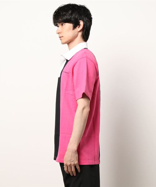 Saturdays NYC（サタデーズ ニューヨークシティ ）の「Jake Panelled（Tシャツ/カットソー・メンズ・ピンク・L/M/S/X-SMALL）」の5枚目の写真
