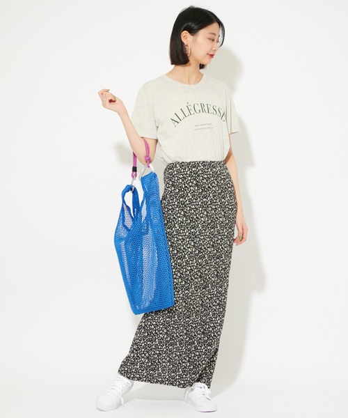 U by SPICK&SPAN(ユーバイスピックアンドスパン)の「BIGロゴTee(Tシャツ/カットソー・レディース・グレー/グリーン・FREE)」の12枚目の写真