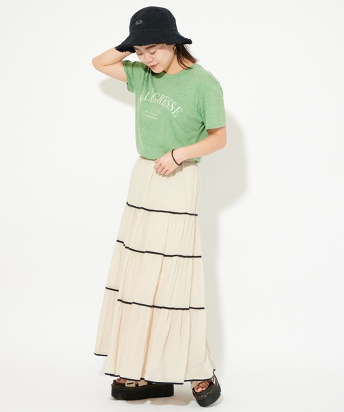 U by SPICK&SPAN(ユーバイスピックアンドスパン)の「BIGロゴTee(Tシャツ/カットソー・レディース・グレー/グリーン・FREE)」の21枚目の写真