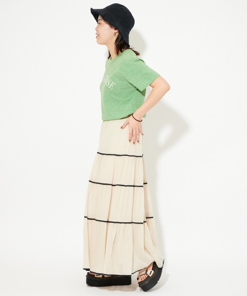 U by SPICK&SPAN(ユーバイスピックアンドスパン)の「BIGロゴTee(Tシャツ/カットソー・レディース・グレー/グリーン・FREE)」の22枚目の写真
