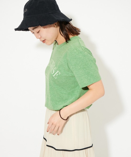 U by SPICK&SPAN(ユーバイスピックアンドスパン)の「BIGロゴTee(Tシャツ/カットソー・レディース・グレー/グリーン・FREE)」の19枚目の写真