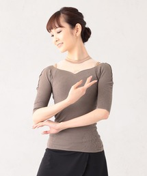 【Chacott 】ノーソーイングニット バレリーナネック Mサイズ／ネイビー NEWS -Romeo and Juliet- 新作ノーソーイングニットコレクション