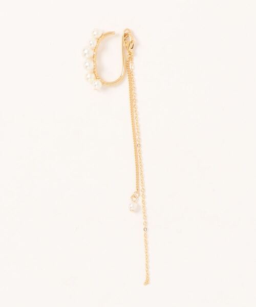 Phoebe（フィービィー）の「2wayデコラティブパールチェーンイヤーカフ（イヤーカフ・レディース・イエローゴールド/シルバー/ピンクゴールド/ゴールド系1/シルバー系1・FREE）」の6枚目の写真